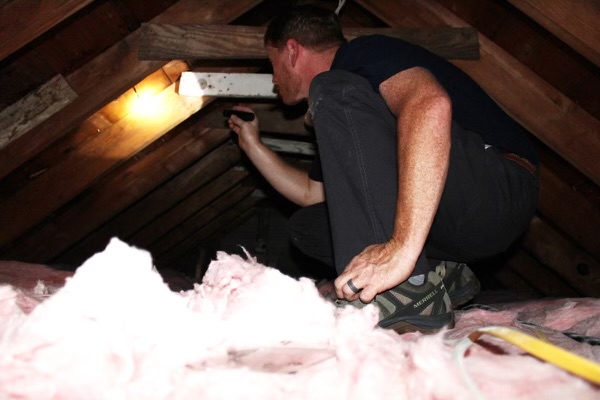 Attic and insulation inspection